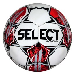 Piłka nożna Select Diamond 4 v23 biało-czerwona 17747