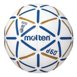 Piłka ręczna Molten H3D4000-BW D60 IHF Approved biało-niebiesko-złota