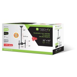 TECHLY UCHWYT SUFITOWY TV LED/LCD 32-55 CALI 50KG