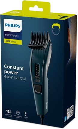 Philips | HC3505/15 | Maszynka do strzyżenia włosów | Przewodowe | Liczba stopni długości 13 | Stopień precyzyjny 2 mm | Czarny/