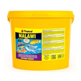 Tropikalne Malawi, Ryby akwariowe, Sucha karma dla ryb, Płatki, Witamina A, Witamina C, Witamina D3, Witamina E, Miedź, Jod, Żel