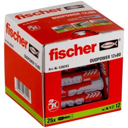 Mocowanie uniwersalne Fischer DUOPOWER 12X60 (wersja długa) 25szt.