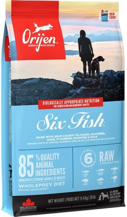 ORIJEN Six Fish - sucha karma dla psa - 11,4kg