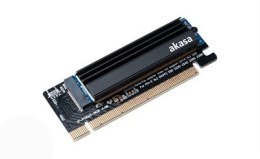 Adapter Akasa M.2 PCIe z chłodzeniem - czarny