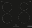 Bosch | PUE611BB6E Seria 4 | Płyta grzewcza | Indukcja | Liczba palników/stref grzejnych 4 | Dotknij | Zegar | Czarny