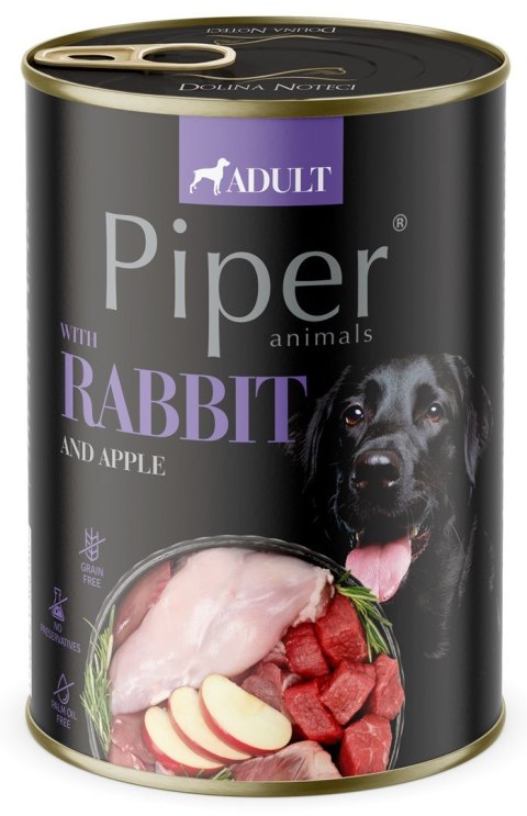 DOLINA NOTECI Piper królik i jabłko dla psa 800g
