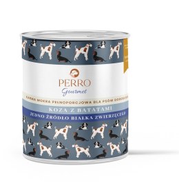 PERRO Gourmet Koza z batatami dla psów dorosłych 800 g